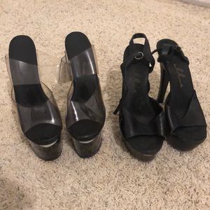 2 for 1 deal: USED STILETTO HEEL PLATFORM